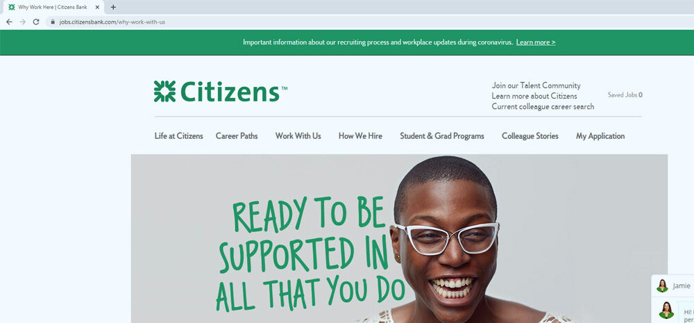 View project information about Citizens Bank’s Career Portal.