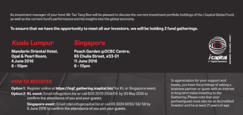 Event for Investors of a fund